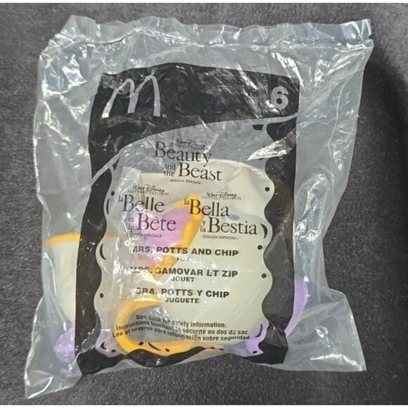 McDonald's Happy Meal Toy Disney's Beauty & The Beast No 6 Mrs. Potts & Chip 5 - Picture 1 of 2